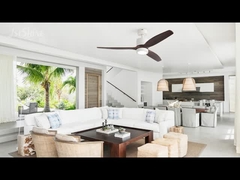 Remote LED Ceiling Fan With 3 Wood Blades Modern For Bedroom