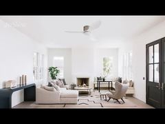 2 in 1 LED Ceiling Fan 48 Inch Plastic Blade Fan Light Silent Motor Ideal for Bedroom & Living Room