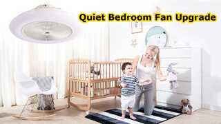 Bladeless Ceiling Fan for Quiet Bedrooms