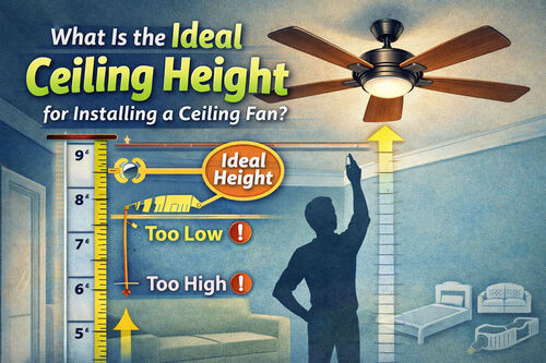 Latest company news about What Is the Ideal Ceiling Height for Installing a Ceiling Fan?