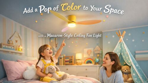 Latest company blogs about Add a Pop of Color to Your Space with a Macaron-Style Ceiling Fan Light