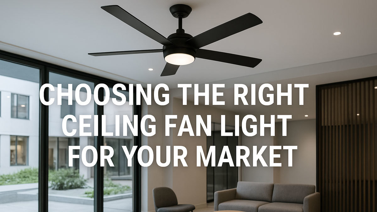 Latest company blogs about How to Choose the Right Ceiling Fan Light for Your Market