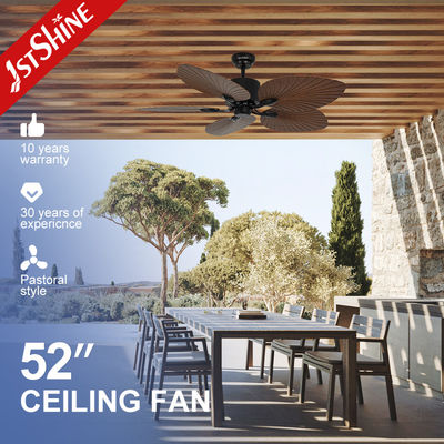 Hotel Decorative Classic Ceiling Fans 52 Inch Energy Saving Flower Design