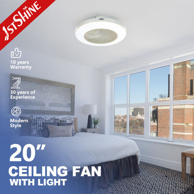 Buy Smart App Control 20 Inch Flush Mount LED Ceiling Fan For Bedroom online manufacture