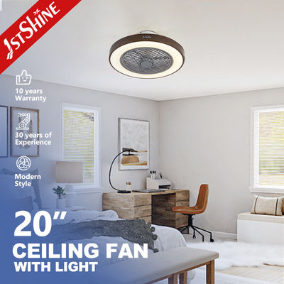 Buy 20 Inches Grey Color Flush Design LED Ceiling Fan with LED Light and Natural Wind Type online manufacture