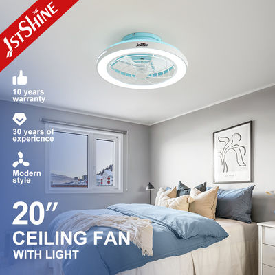 Buy Large Air Flow 20 Inch Blue Finish LED Ceiling Fan for Bedroom Modern Design online manufacture