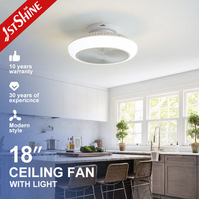 Buy Mini Bedroom 18 Inches Bladeless Led Ceiling Fan Dc Motor 6 Speeds Remote online manufacture