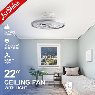 Buy Reversible Flush Mount Ceiling Fan Bladeless Remote Control With Dimmable Light online manufacture