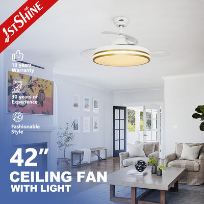 Buy 110-240V/50Hz-60Hz Home Hotel Office LED Ceiling Fan with Light and Retractable Blades online manufacture