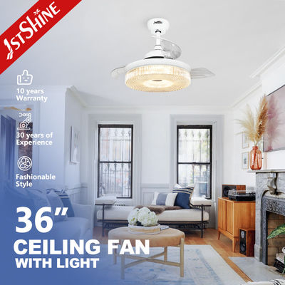 Buy Retractable LED Ceiling Fan with Remote Control and 3000K/4500K/6000K Color Temperature online manufacture