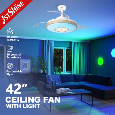 Buy Stylish Metal Indoor Ceiling Fan with Hidden Blades and Cooling Air LED Light Function online manufacture