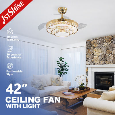 Buy 42inch ABS Blades Home Decorative Ceiling Fan with Hidden Blades and Remote Control Switch online manufacture