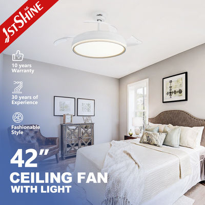Buy Contemporary Design 5 Speed LED Ceiling Fan with Hidden Blades 42 Inch Space Saver online manufacture