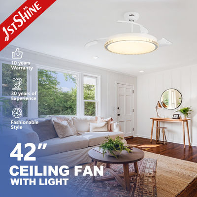 Buy DC Motor LED Ceiling Fan with Color Blend Lampshade and Remote Control by 1stshine online manufacture