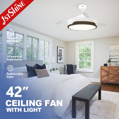 Buy 220V 3 Plastic Blades AC Motor Retractable Ceiling Fan With Side Light online manufacture