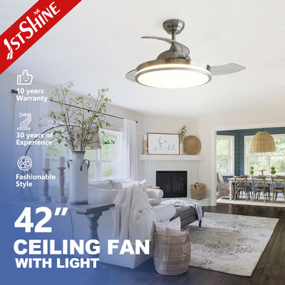 Buy Retractable Ceiling Fan for Child Room Invisible Design Remote Control Safety Features online manufacture