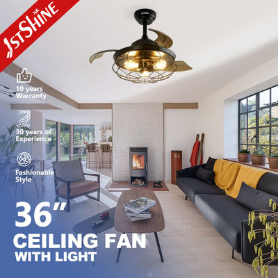 Buy Lower Noise 1stshine Decorative Retractable Ceiling Fan with Remote Control and Light online manufacture