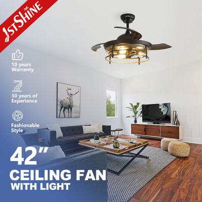 Buy 42 inches Invisible Blade Ceiling Fan  Farmhouse Style With Light online manufacture
