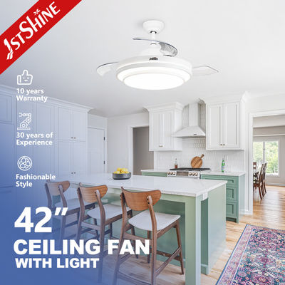 Buy 42 Inch LED Ceiling Fan with Hidden Blades and Metal Acrylic Material by 1stshine online manufacture