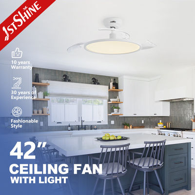 Buy Ultra-Thin Smart LED Ceiling Fan Light 3 Color Led Light White Modern online manufacture