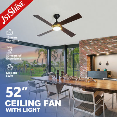 Buy Smart remote control 52 inches 6 speeds MDF black ceiling fan with Metal body material online manufacture