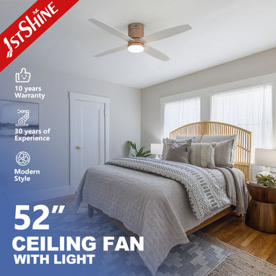 Buy Decorative Low Profile Luxury Rose Gold Finish Flush Mount Ceiling Fan With LED Light online manufacture