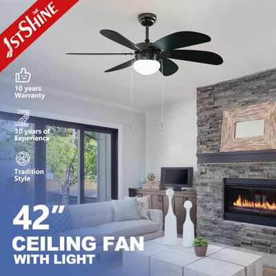 Buy 6*MDF Blades 42 Inch Ceiling Fan with Pull Chain Control and Lighting Solutions Service online manufacture