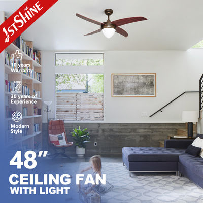 Buy 48 Inch Luxury Electrical Ceiling Fan with LED Light Source and Modern Design Style online manufacture