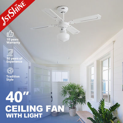 Buy Traditional 4 MDF Blades Decorative Ceiling Fan With Pull Chain online manufacture