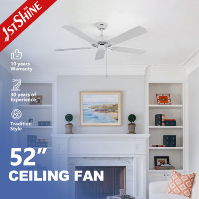 Buy Antique Style Electric Ceiling Fan with Pull Chain 5 MDF Blades and Silent Operation online manufacture