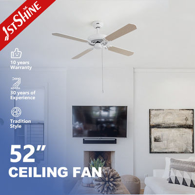 Buy Indoor Decor 35W 52 Inches Ceiling Fan With Pull Chain 4 Mdf Blades Ac Motor online manufacture