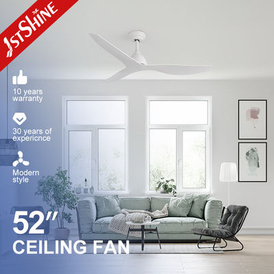 Buy 52 Inches Low Noise Dc Motor Plastic White Ceiling Fan Without Light Modern online manufacture