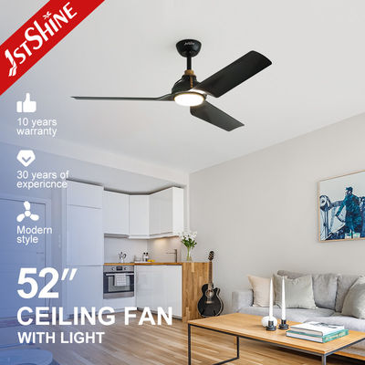 Buy ETL Certificate 1stshine LED Ceiling Fan in Black Color with Remote Metal ABS Material online manufacture