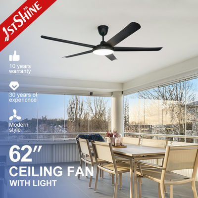 Buy 1stshine 6 Speed Silent DC Motor Ceiling Fan with 5 Black Plastic Blades and LED Light online manufacture