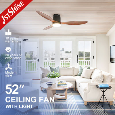 Buy 52 Inch Flush Mounted Ceiling Fan Light Decorative Plastic Dc Motor online manufacture