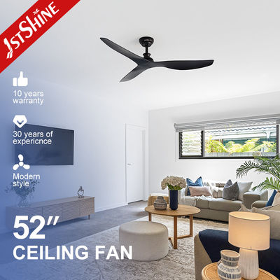 Buy Black Ceiling Fan Without Light Modern 6 Speeds Decorative Ceiling Fan online manufacture