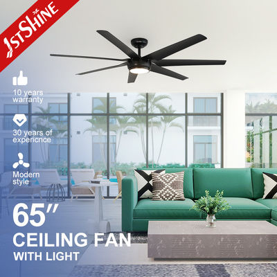 Buy 65 Inch 7 ABS Black Blades LED Ceiling Fan with Remote Control and Multicolor Lighting online manufacture