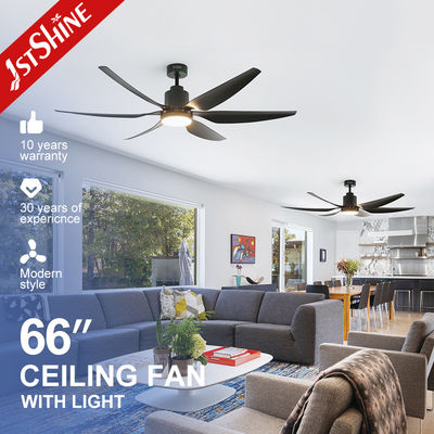 Buy Modern Black Ceiling Fan With Light ABS Blade Energy Saving Low Noise online manufacture