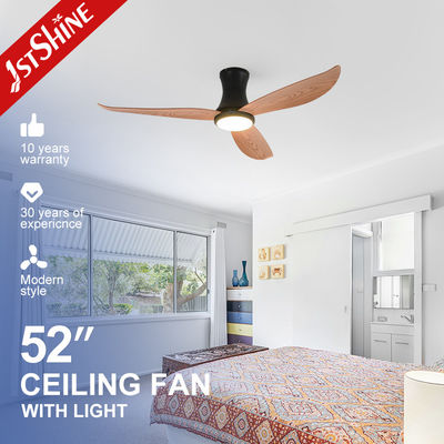 Buy 52 Inches Plastic Decorative 3 ABS Blade Flush Mount Ceiling Fan Light For Low Ceiling online manufacture