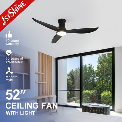 Buy Home Office 52 Inches Flush Mount LED Ceiling Fan with ABS Blades and 3 Color Lighting online manufacture