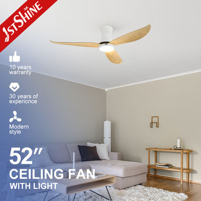 Buy 52 Inch Low Profile Ceiling Fan With Light Plastic Blade DC Motor Low Noise online manufacture