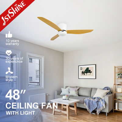 Buy 1stshine LED Ceiling Fan Low Ceiling DC Motor 3 Color Blades Water Transfer Printing online manufacture