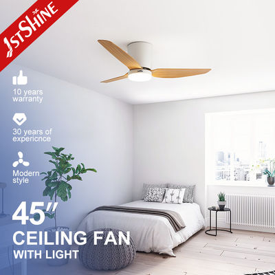 Buy 45 Inches Plastic Blade Fan Flush Mount 3 Blades Dimmable Led Light online manufacture