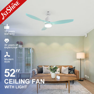 Buy Dimming Light 52 Inches Ceiling Fan Modern 3 Green Blades With DC Motor online manufacture