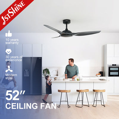 Buy 52 Inches White ABS Blade Remote Smart APP Control Ceiling Fan Without Light online manufacture