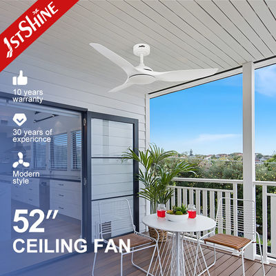 Buy 52 Inches White Ceiling Fan Without Light ABS Blade Smart APP Control online manufacture