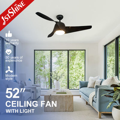 Buy Home Office Fan Diameter 52 Inch with LED Lights and Decorative 3 Wooden Color Blades online manufacture