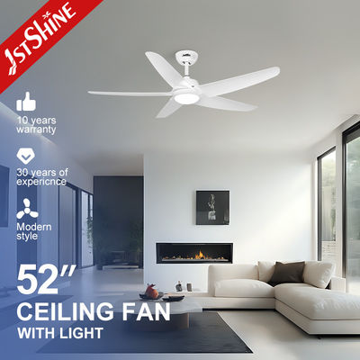 Buy White Ceiling Fan With Light 5 Plastic Blade DC Motor Energy Saving online manufacture