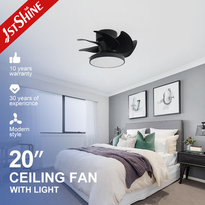 Buy LED Light Source Mini Ceiling Fan 1stshine ODM Black Color Space Saving with ABS Blades online manufacture