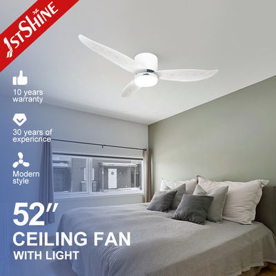 Buy 2022 Design 52 inches LED Lighting Ceiling Mounted Fan with Metal Lamp Body Material online manufacture